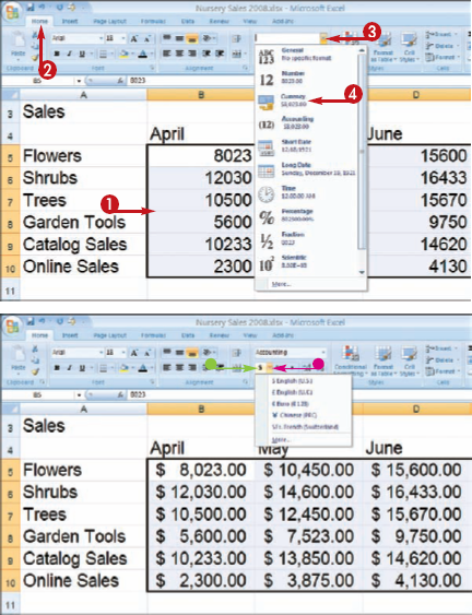 Change Number Formats