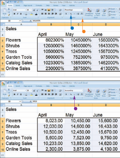 Change Number Formats