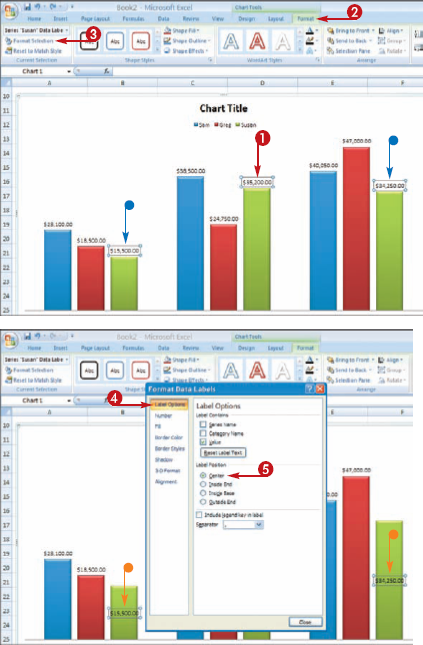 Format Chart Objects