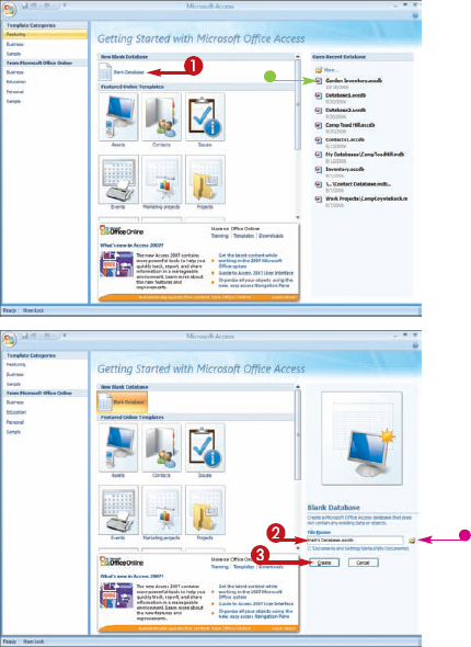 Create a Blank Database