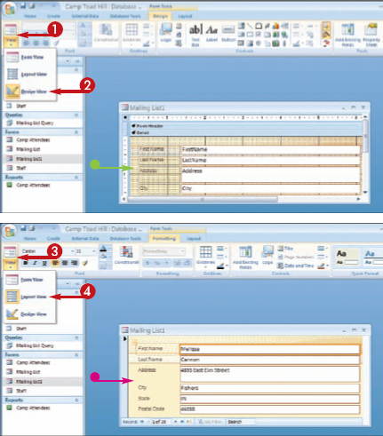 Change Form Views