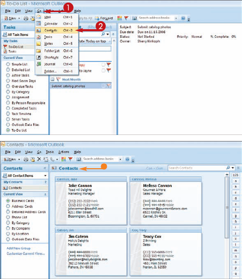 View Outlook Components