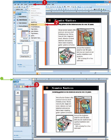 Edit the Background Page