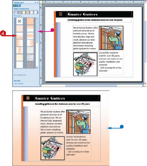 Edit the Background Page