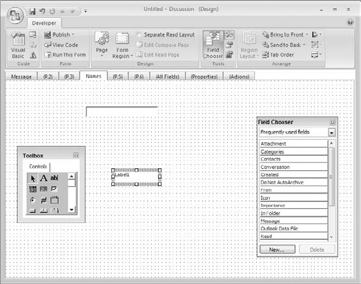 You manually add controls to a page from the Toolbox.