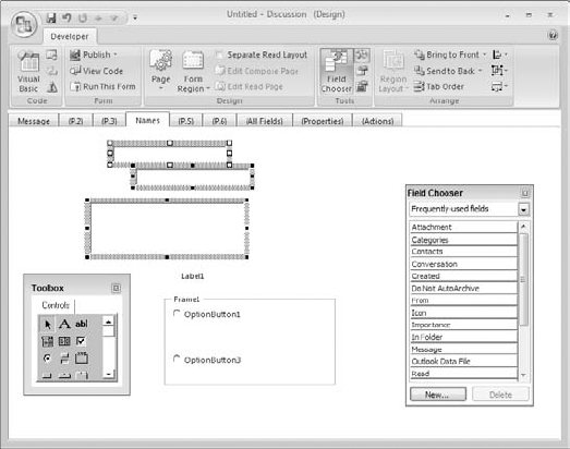 When multiple controls are selected, the reference control displays white handles.