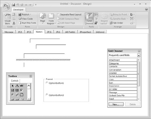 When controls overlap, the Z-order determines which one—the Label control in this figure—is on top.