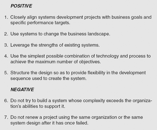 Strategic Guidelines for Designing Systems