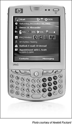 The Hewlett-Packard iPAQ hw6900.