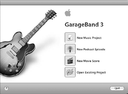 Creating a new podcast episode with GarageBand.