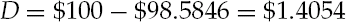 Yield on a Bank Discount Basis