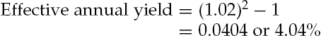 Converting a Periodic Interest Rate into an Effective Annual Yield