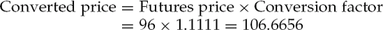 Deliverable Basket for the December 2006 Treasury Bond Futures Contract