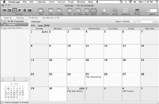 You can use the Calendar to manage your schedule.