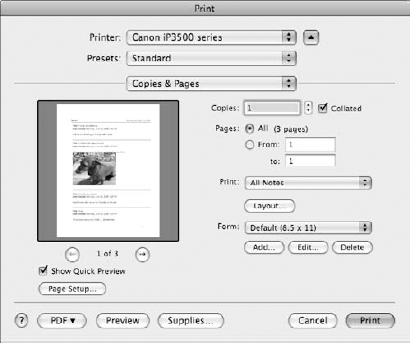 You can use the Print dialog box to control how tasks or notes are printed.