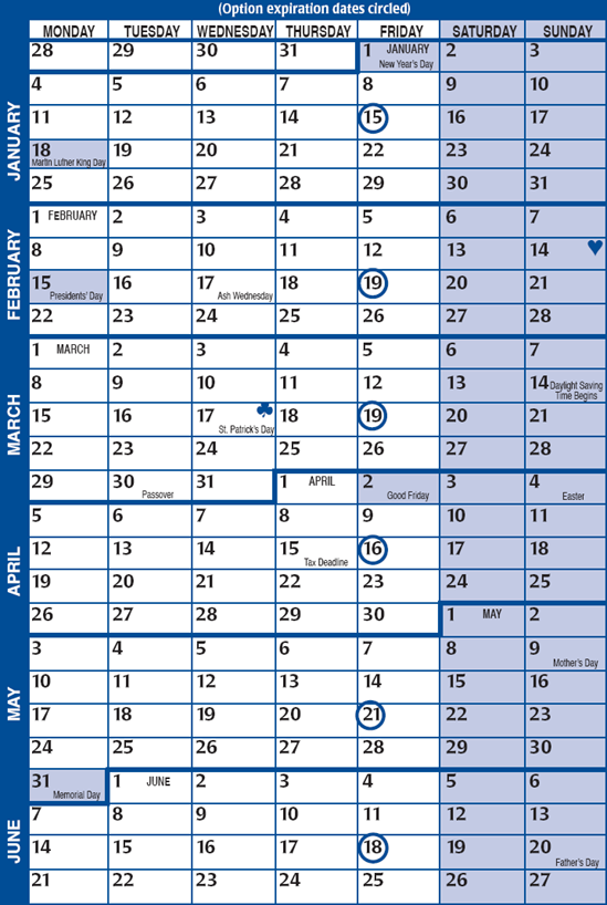 2010 STRATEGY CALENDAR