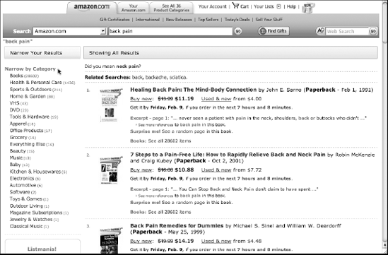 When you search anonymously by keyword at Amazon, you get all its bestselling items at your fingertips.