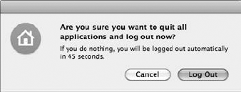 Always click Log Out before you leave your MacBook!