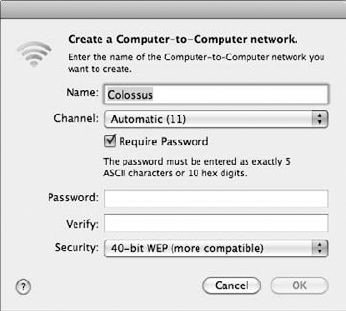 Creating a computerto- computer wireless network through software. Excellent.