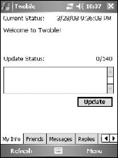 You can use Twobile on your Windows Mobile device.