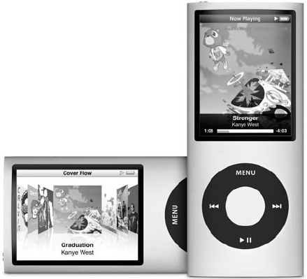 iPod nano can shoot videos as well as play audio and video content.