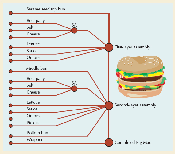 An Assembly Chart for a Big Mac