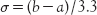 The statistical distribution of all possible times for an activity.