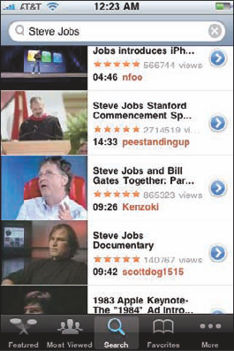 Finding Steve Jobs on YouTube.