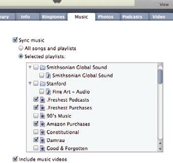 Moving tunes from desktop to hiptop