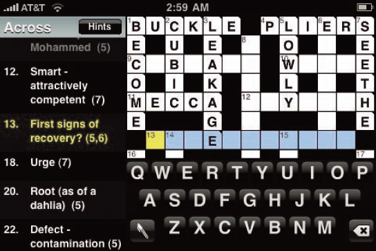 Sumptuous gameplay makes Crosswords a big winner.