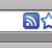 This symbol in a browser's address bar means the site has an RSS feed.
