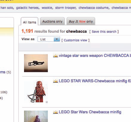 RSS search results show you all the info you'd get if you were actually looking at eBay's Web page.