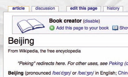 Wikipedia.com allows you to make "books" of the articles that interest you.