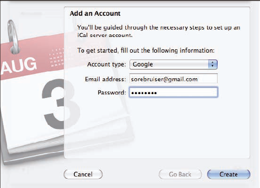 Add calendars from other sources, such as Google, to iCal.
