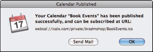 This calendar has been published using the iCal Exchange service.