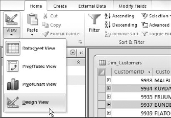 You can configure the structure of your table by switching to Design view.