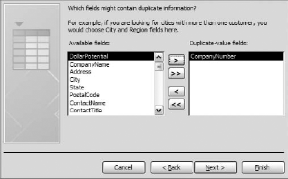 Select the field or fields that make up a unique record in your dataset.