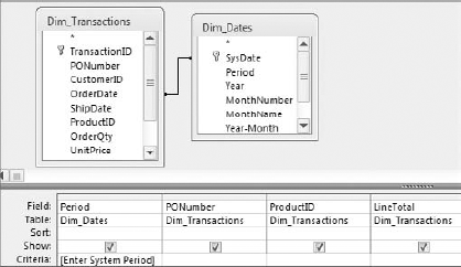 To create a parameter query, replace the hard-coded criteria with text enclosed in square brackets [].