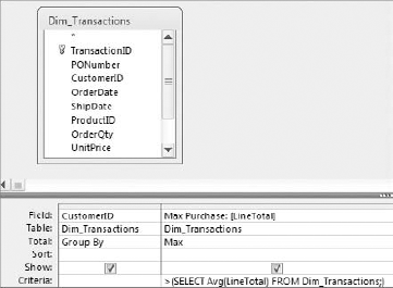 Use comparison operators to compare the resulting dataset of your outer query to the results of the subquery.