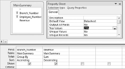 Create a query that returns the top 25 percent of your dataset.