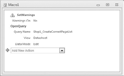 Building a macro to automate the execution of the three queries.