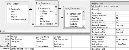 Save this append query as TopTen_Step3.