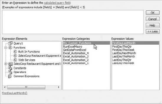 Creating one module that holds all your custom functions allows you to quickly find and edit any of your user-defined functions.