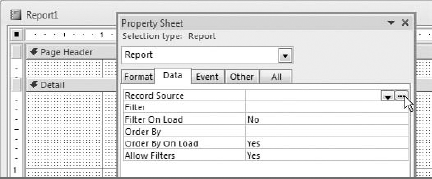 Choose to build the data source using the Query Builder.