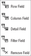 Watch the shaded area of the cursor to determine where you are about to drop your field.