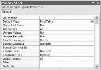 Change the Default View property to PivotTable.