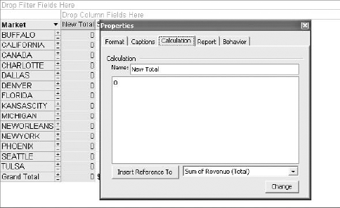 Adding a new calculated total will create a new field in your pivot table.