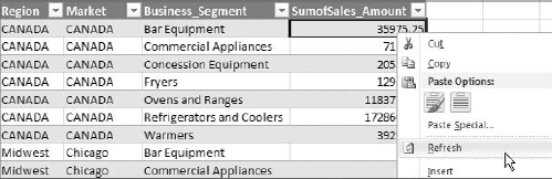 As long as a connection to your database is available, you can refresh your table with the latest data.