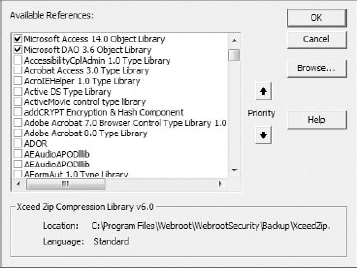 When automating Access, you should set a reference to both the Access Object Library and the DAO Object Library.