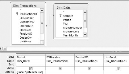 To create a parameter query, replace the hard-coded criteria with text enclosed in square brackets [ ].